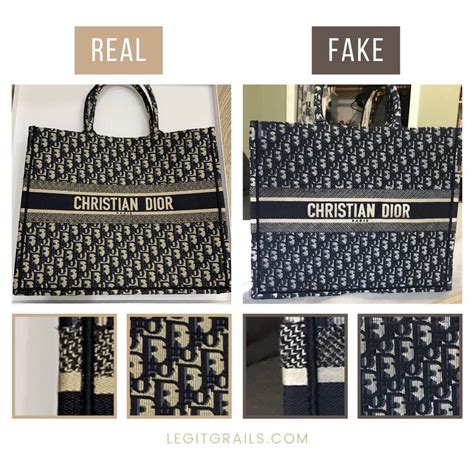 dior book tote fake vs real|dior book tote checker.